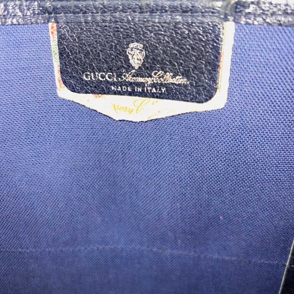 Classic Gucci Blue Tote - Picture 3 of 6